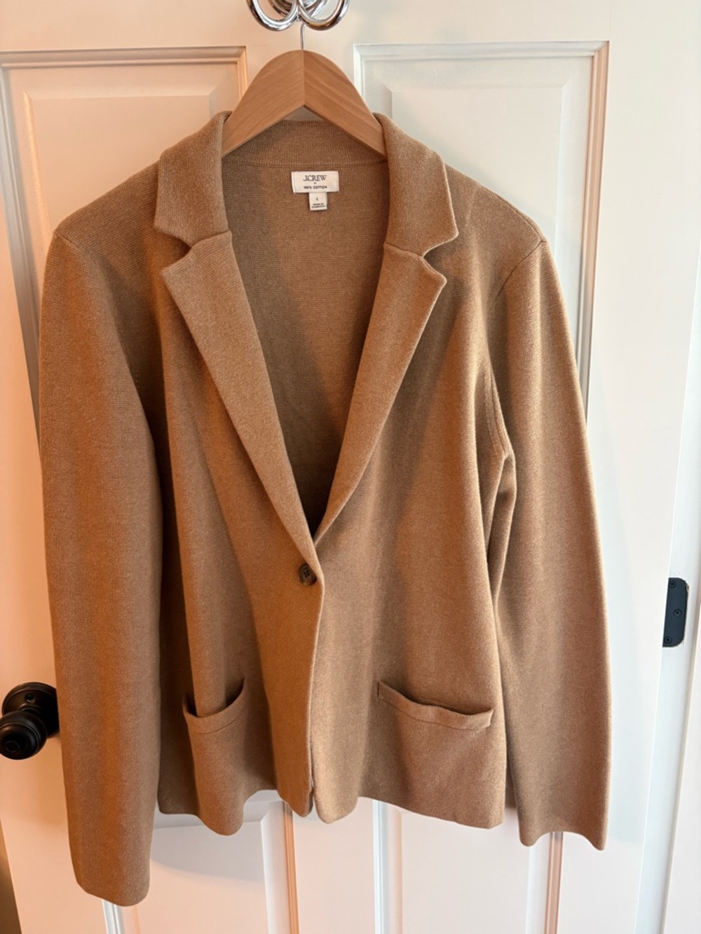 J. Crew Factory Women's Camel Blazer Jacket - Picture 2 of 5